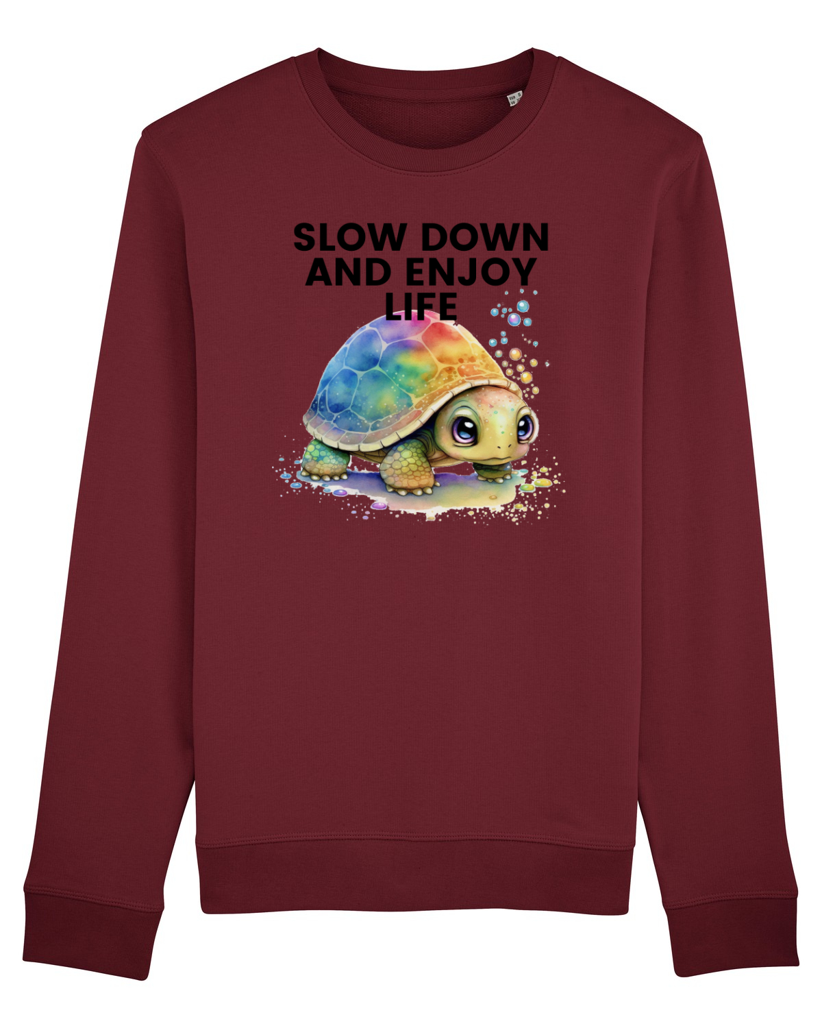 Bluză mânecă lungă Unisex Rise Burgundy
