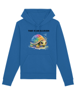 Broasca testoasa pictata in acuarela cu mesajul  Time is an Illusion Hanorac Unisex Drummer