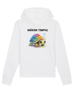 Broasca testoasa pictata in acuarela cu mesajul  Masor Timpul Hanorac Unisex Drummer