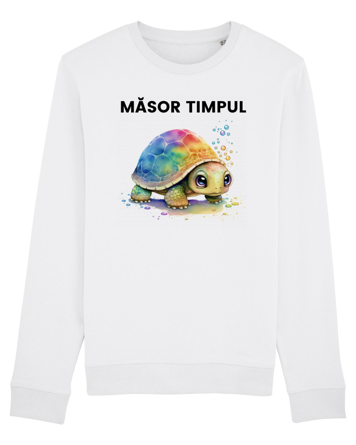 Bluză mânecă lungă Unisex Rise White