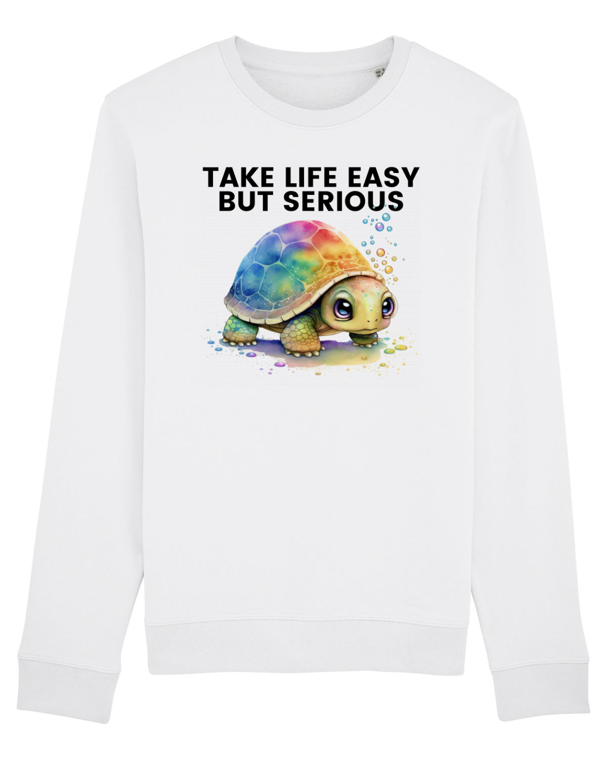 Bluză mânecă lungă Unisex Rise White