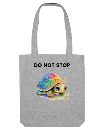 Broasca testoasa pictata in acuarela cu mesajul Do Not Stop Heather Grey
