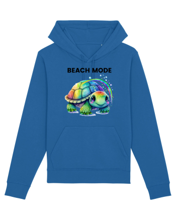 Broasca testoasa pictata in acuarela cu mesajul  Beach Mode Royal Blue