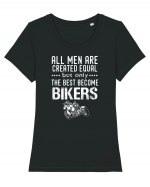 Bikers Tricou mânecă scurtă guler larg fitted Damă Expresser