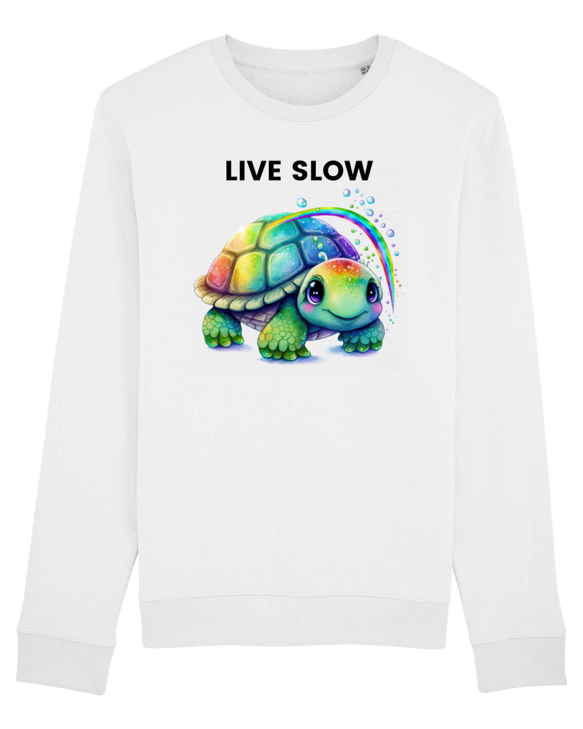 Bluză mânecă lungă Unisex Rise White