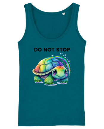 Broasca testoasa pictata in acuarela cu mesajul Do Not Stop Ocean Depth