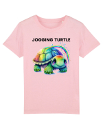 Broasca testoasa pictata in acuarela cu mesajul Jogging Turtle Tricou mânecă scurtă  Copii Mini Creator