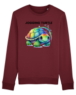 Broasca testoasa pictata in acuarela cu mesajul Jogging Turtle Bluză mânecă lungă Unisex Rise