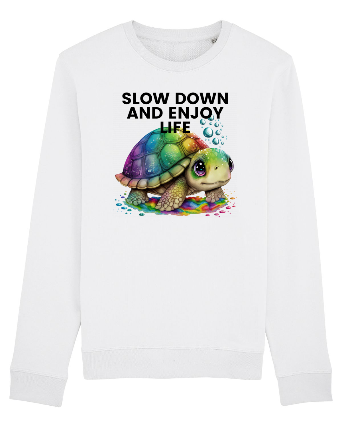 Bluză mânecă lungă Unisex Rise White