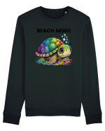 Broasca testoasa pictata in acuarela cu mesajul  Beach Mode Bluză mânecă lungă Unisex Rise