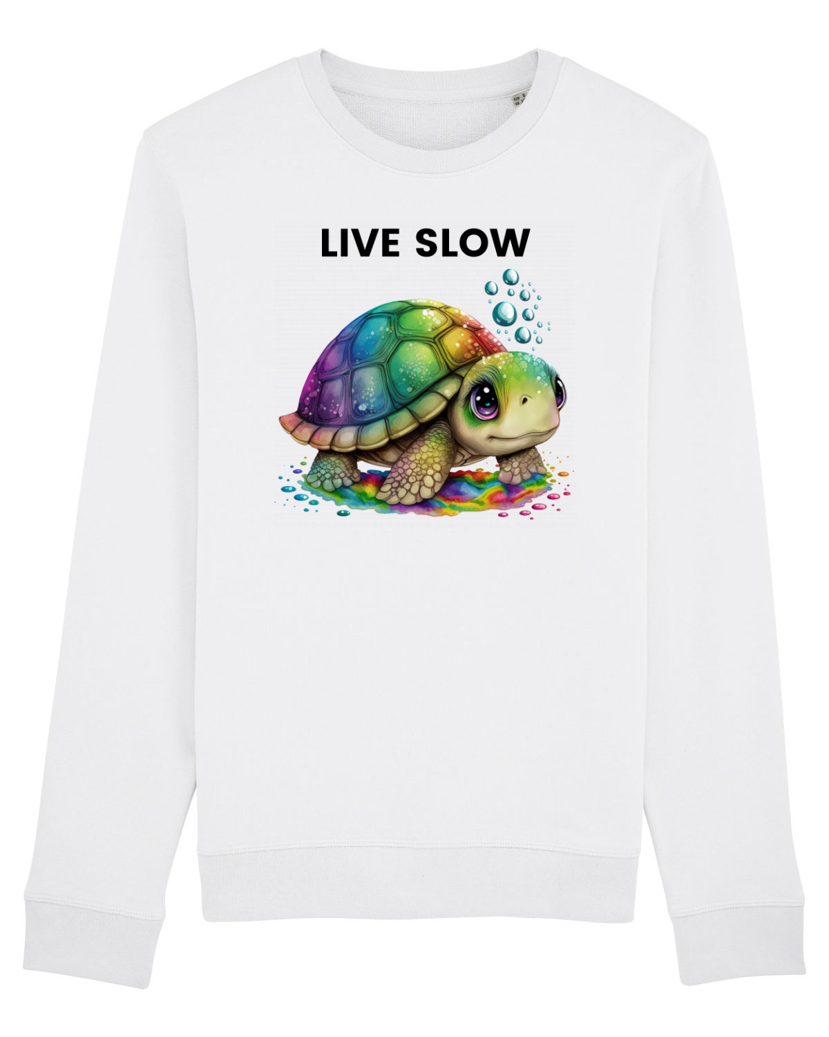 Bluză mânecă lungă Unisex Rise White
