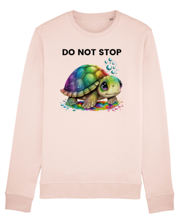 Broasca testoasa pictata in acuarela cu mesajul Do Not Stop Candy Pink