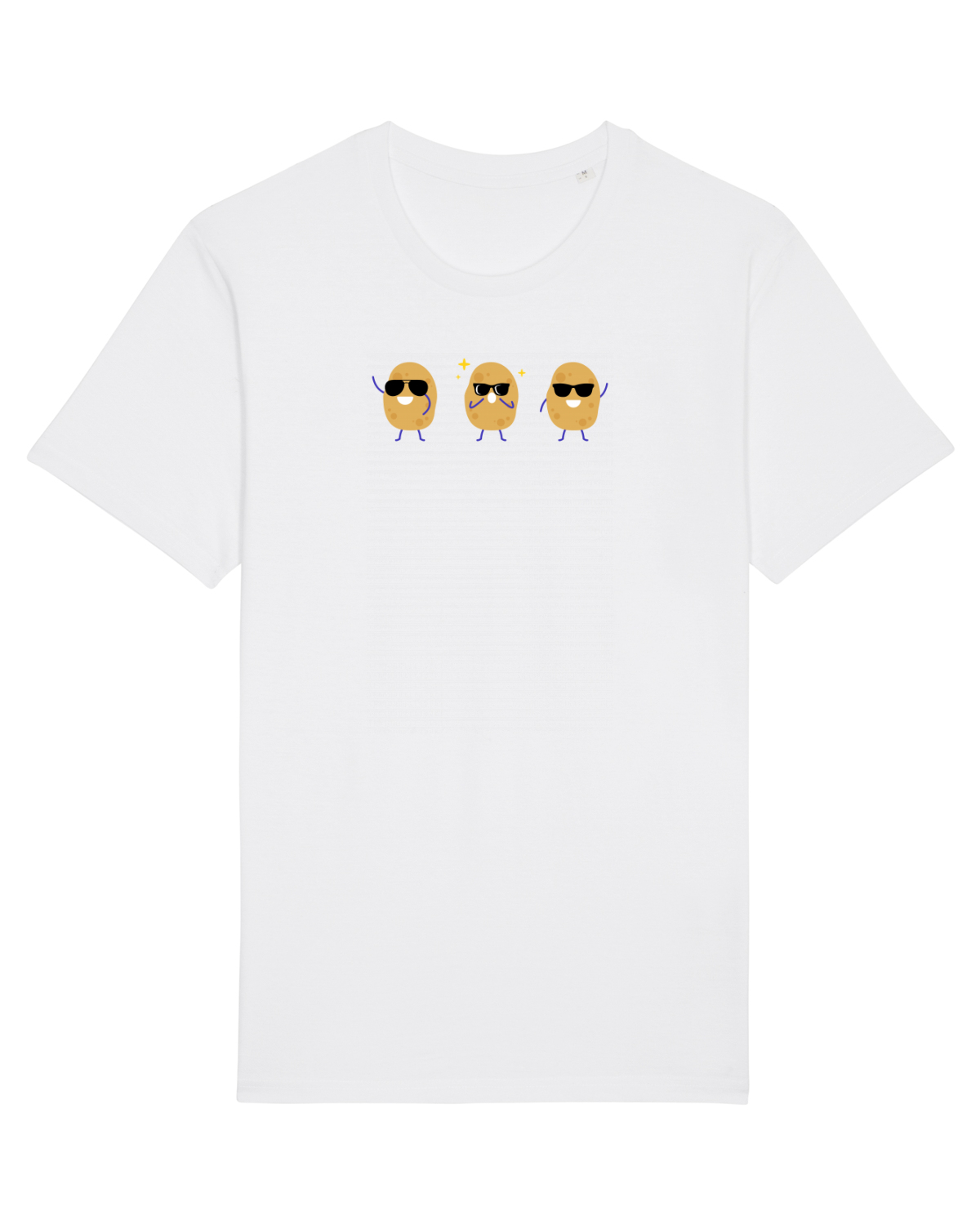 Tricou mânecă scurtă Unisex Rocker White
