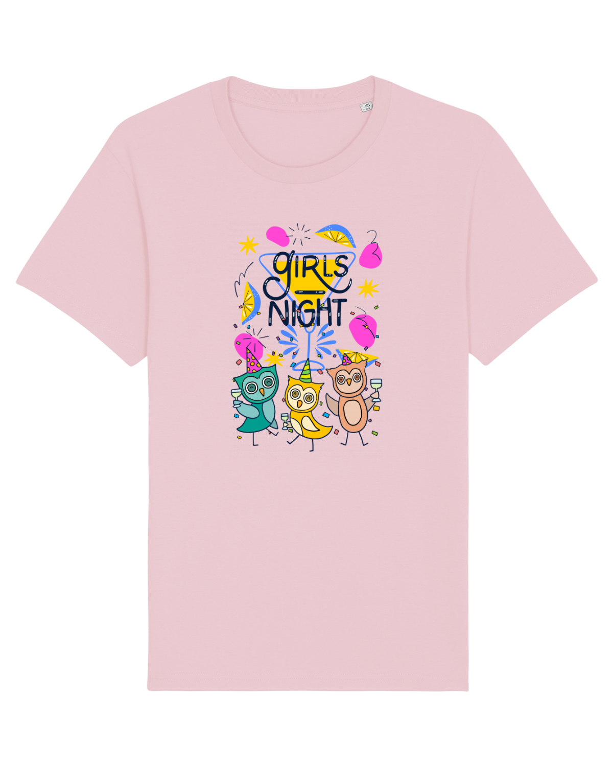 Tricou mânecă scurtă Unisex Rocker Cotton Pink