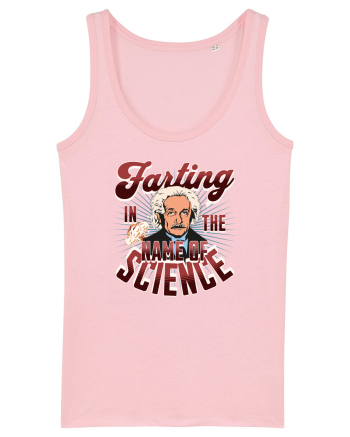 Einstein Farting In The Name Of Science Cotton Pink