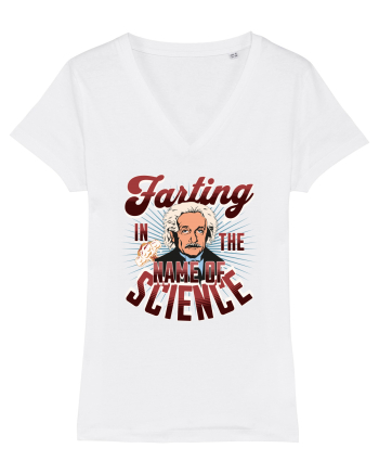 Einstein Farting In The Name Of Science White