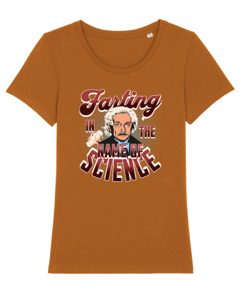 Einstein Farting In The Name Of Science Roasted Orange