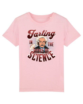 Einstein Farting In The Name Of Science Cotton Pink
