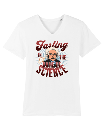 Einstein Farting In The Name Of Science White