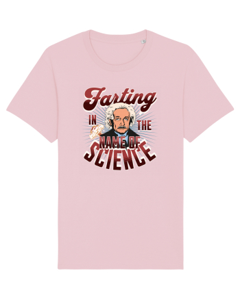 Einstein Farting In The Name Of Science Cotton Pink