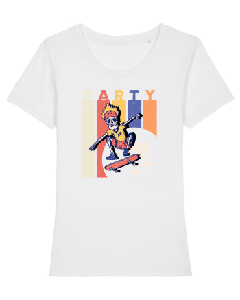Farty - Skateboarding White