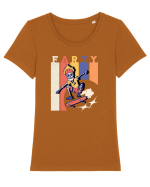 Farty - Skateboarding Tricou mânecă scurtă guler larg fitted Damă Expresser