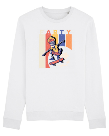Farty - Skateboarding White