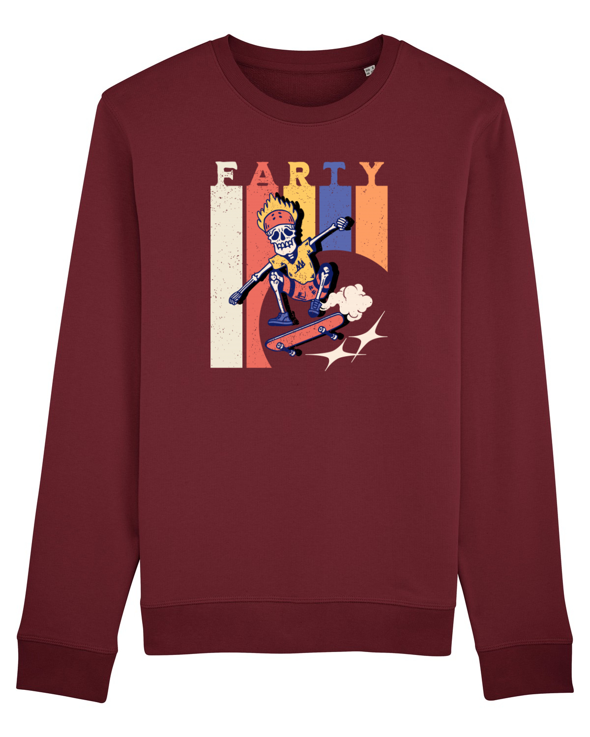 Bluză mânecă lungă Unisex Rise Burgundy