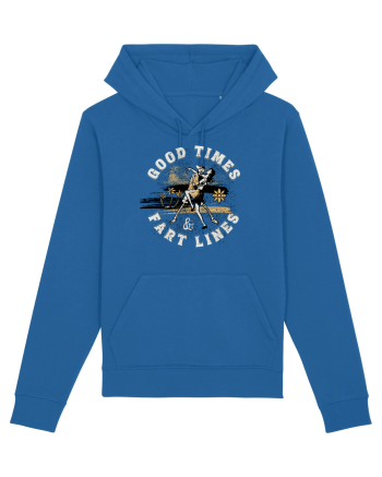 Good Times Fart Lines - Farting Couple Royal Blue