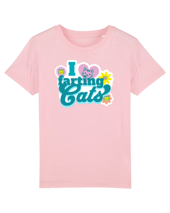 I Love Farting Cats Cotton Pink