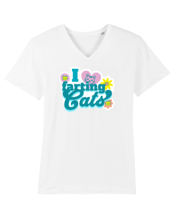 I Love Farting Cats White