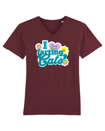 I Love Farting Cats Burgundy