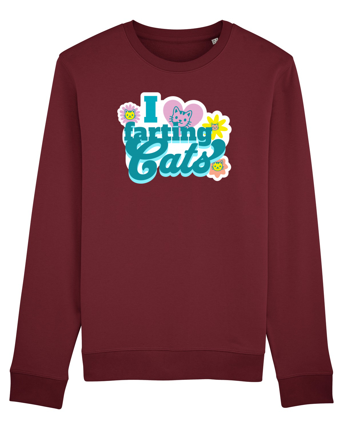 Bluză mânecă lungă Unisex Rise Burgundy