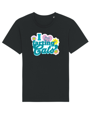 I Love Farting Cats Black