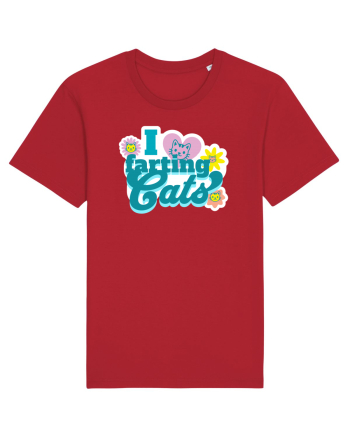 I Love Farting Cats Red