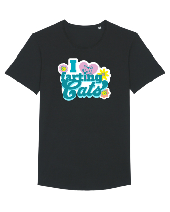 I Love Farting Cats Black