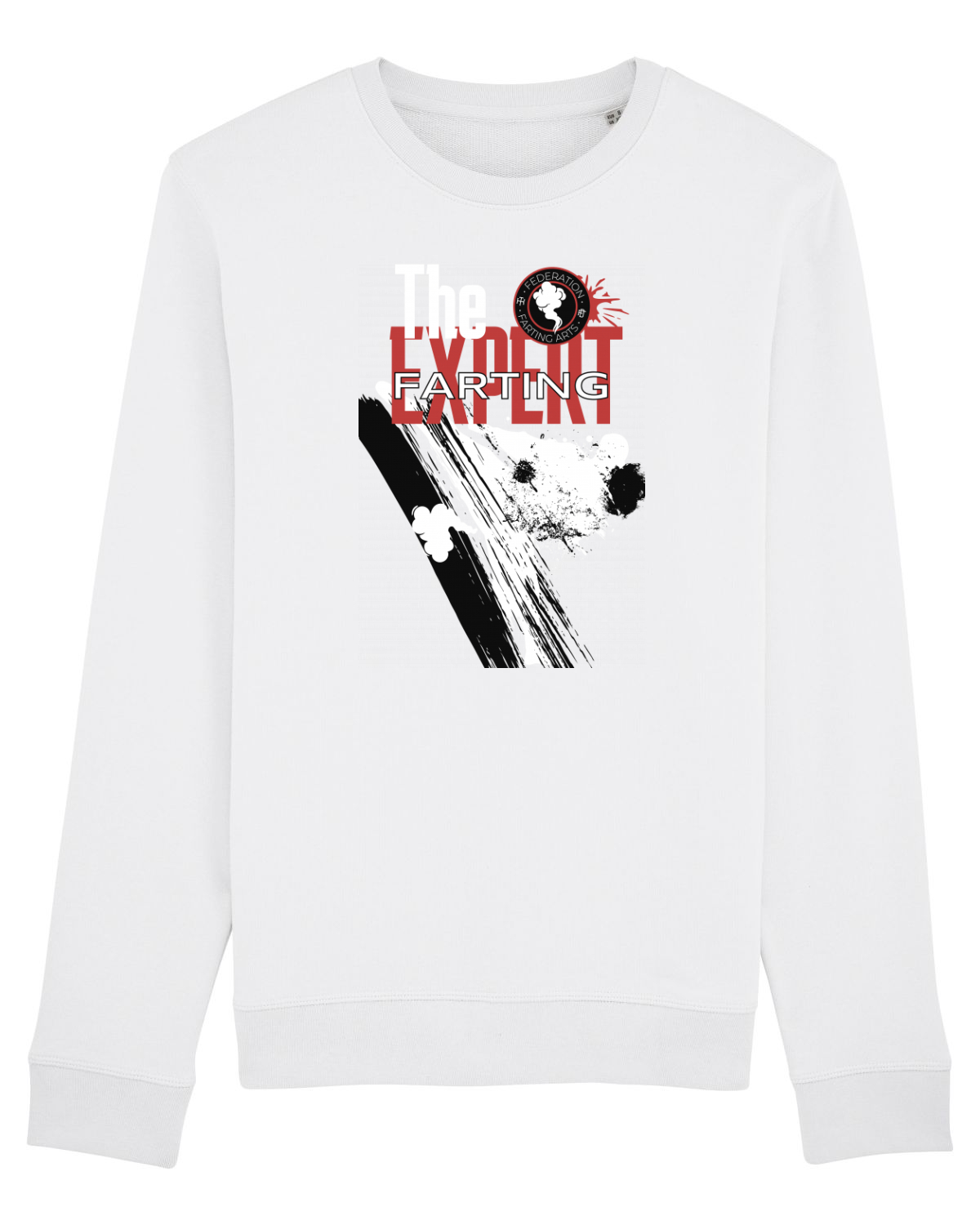 Bluză mânecă lungă Unisex Rise White