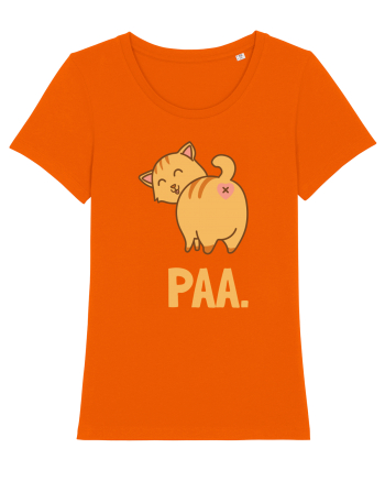 Pisica Rautacioasa cu Citat Bright Orange