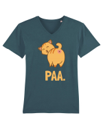 Pisica Rautacioasa cu Citat Tricou mânecă scurtă guler V Bărbat Presenter