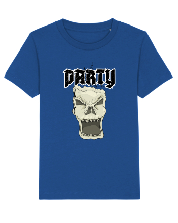 Skull head party text Majorelle Blue