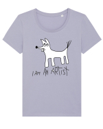 I am an artist Tricou mânecă scurtă guler larg fitted Damă Expresser