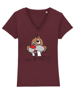 I am an artist 2 Tricou mânecă scurtă guler V Damă Evoker