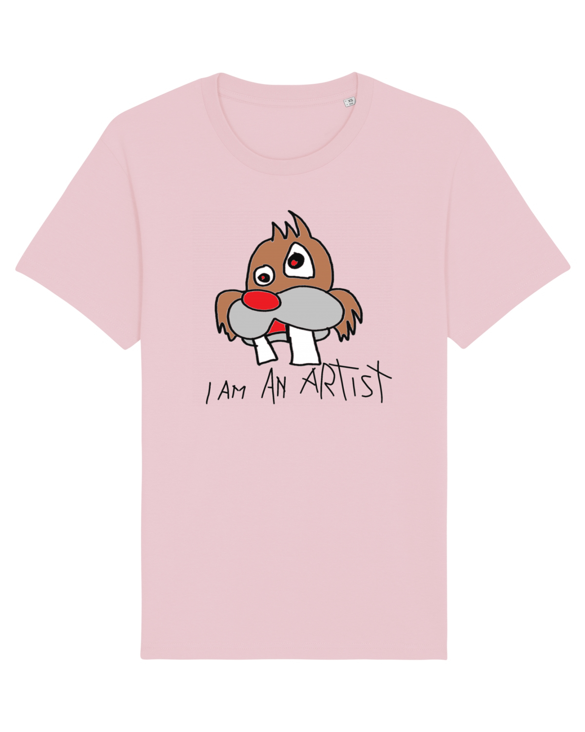 Tricou mânecă scurtă Unisex Rocker Cotton Pink