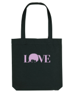 LOVE / pink Sacoșă textilă