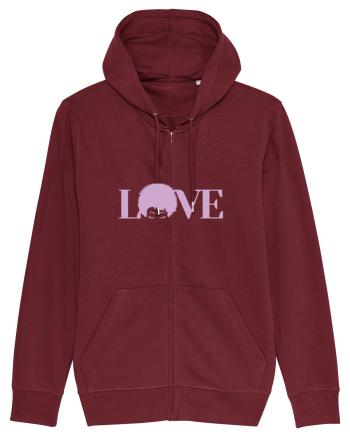 LOVE / pink Burgundy