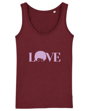 LOVE / pink Burgundy