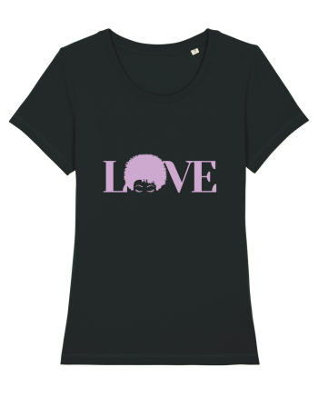 LOVE / pink Black