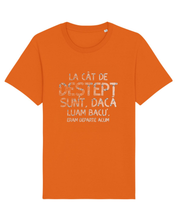 La cat de destept sunt, daca luam bacu' eram departe acum Bright Orange