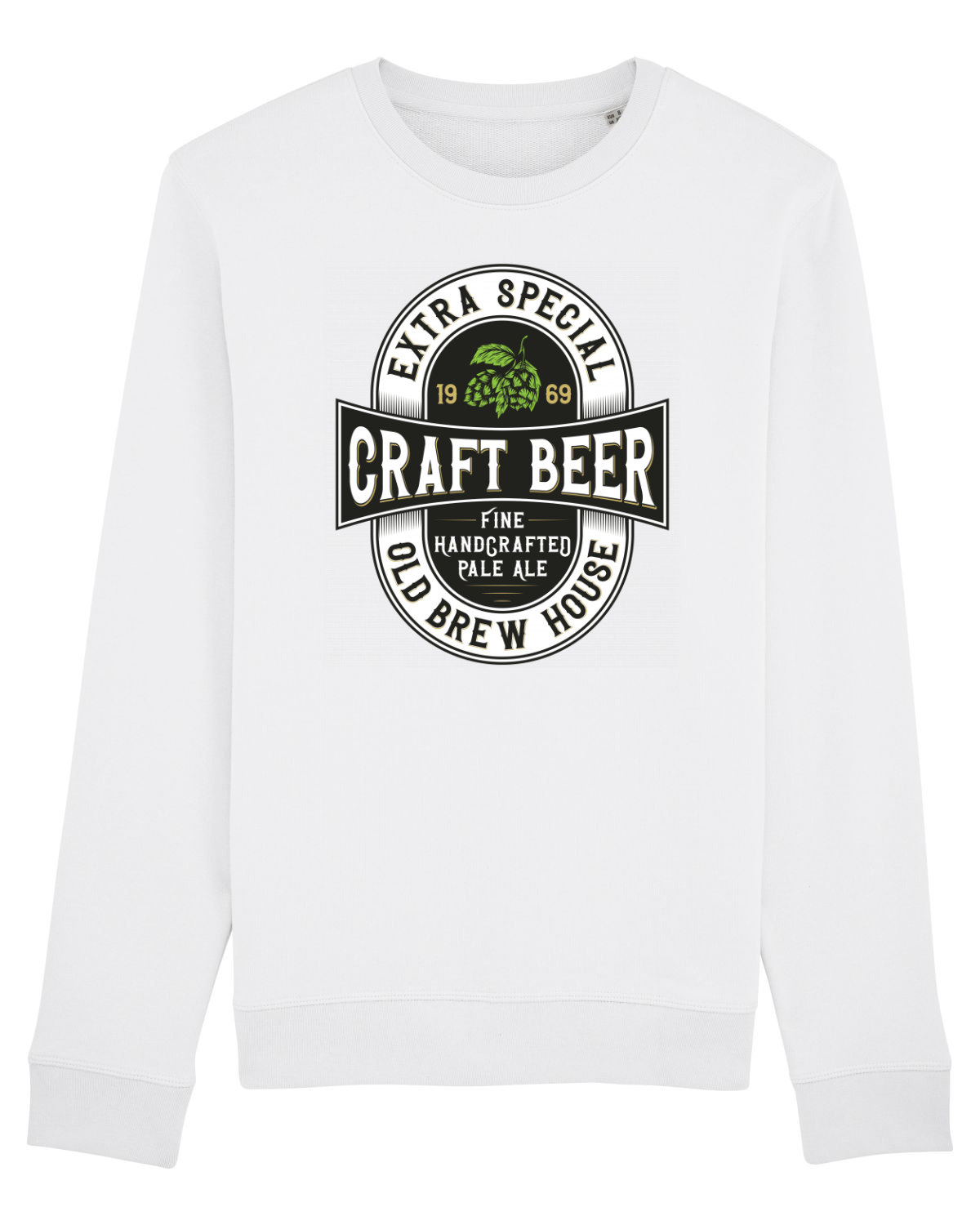 Bluză mânecă lungă Unisex Rise White