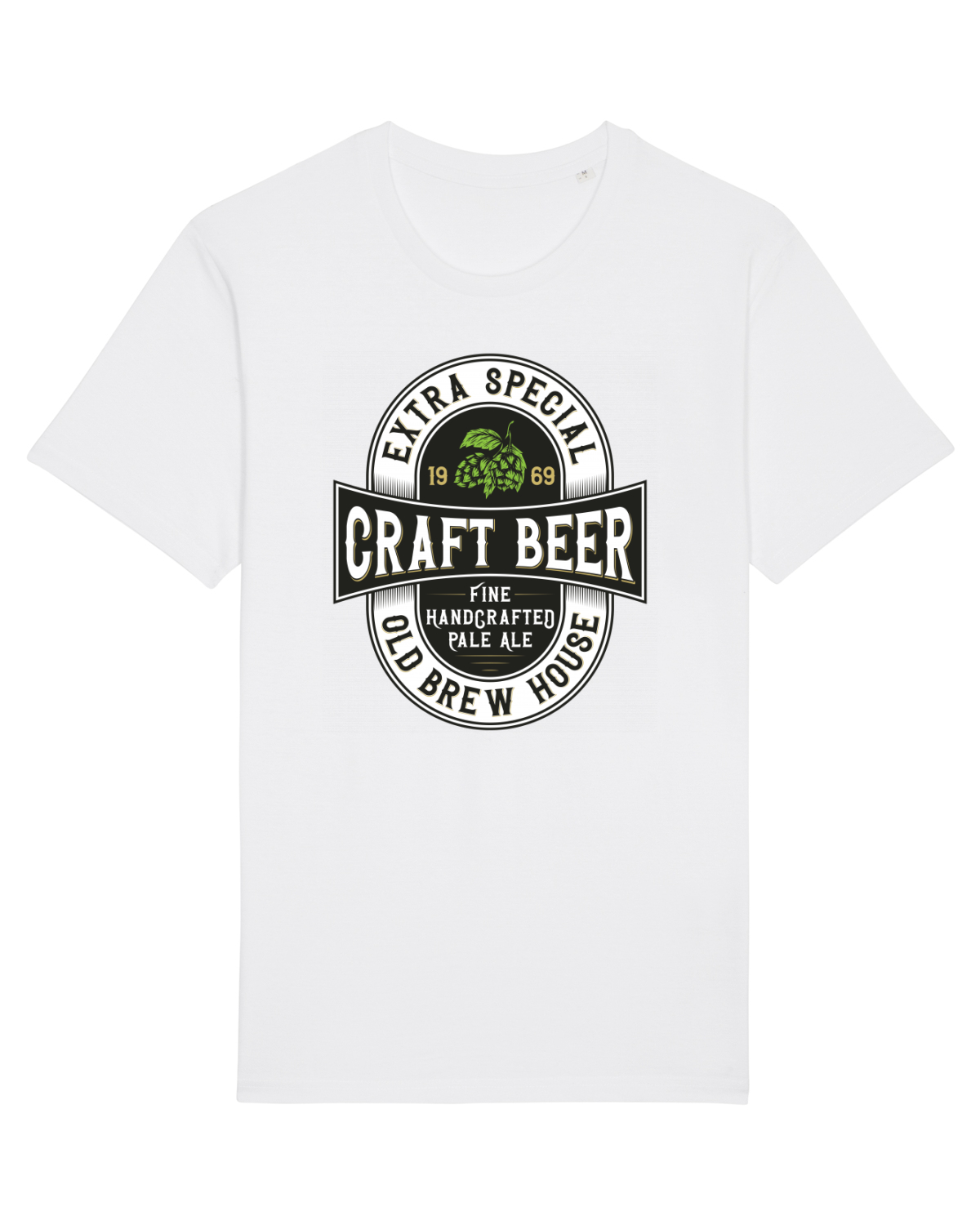 Tricou mânecă scurtă Unisex Rocker White